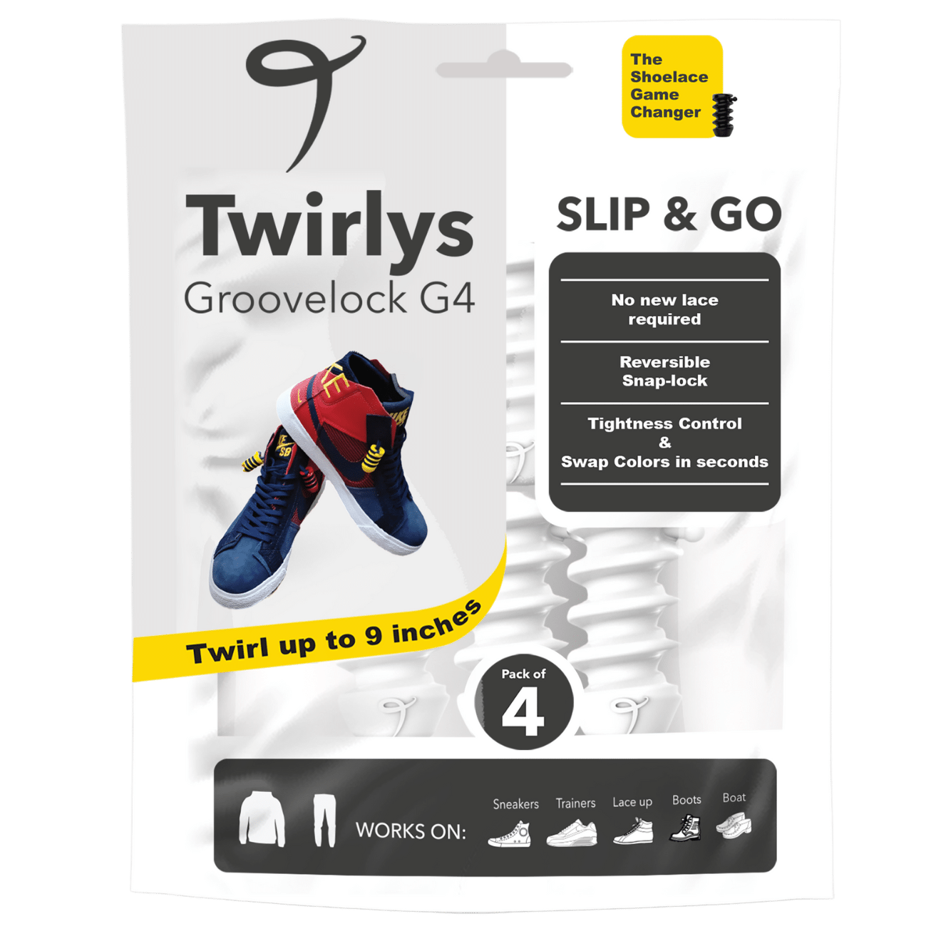 Groovelock G4, No-Tie Accessory - Whiteout